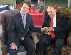 Photograph: Christopher Staley and Senator Bob Dole