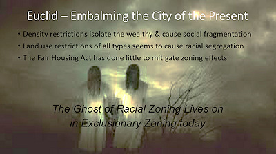 PowerPoint Slide: Impact of Euclidian / exclusionary zoning.