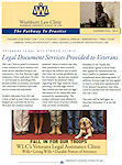 Graphic: Cover of summer/fall 2014 Washburn Law Clinic Newsletter.
