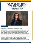 Graphic: Cover of spring 2020 Law Clinic Newsletter.
