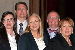Photograph: Some of the Washburn Law admittees at a previous swearing-in ceremony.