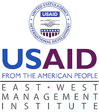 Logos: USAID and East-West Management Institute.