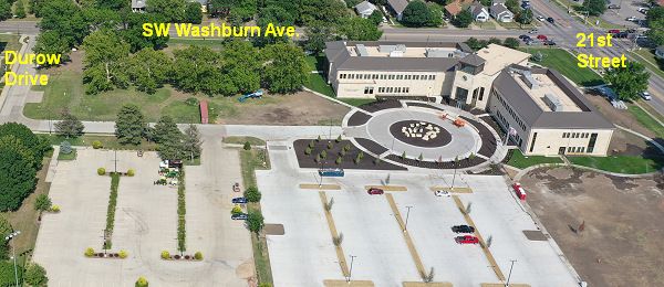 Photograph: Location of parking at Washburn University School of Law.