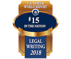 Image: Ranked 15 in Legal Writing.
