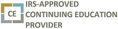 Logo: Internal Revenue Service continuing education approved provider.