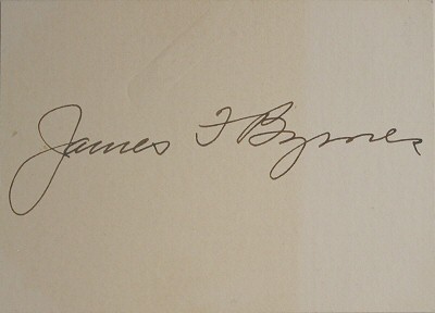 Autograph of Justice James Byrnes