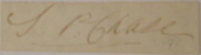 Autograph of Chief Justice Salmon P. Chase