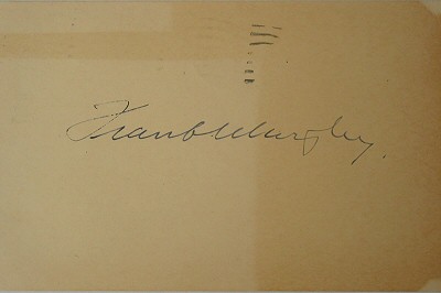 Autograph of Jusitce Fank Murphy