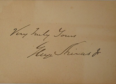 Autograph of Justice George Shiras, Jr.