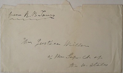 Autograph of Chief Justice Roger Taney