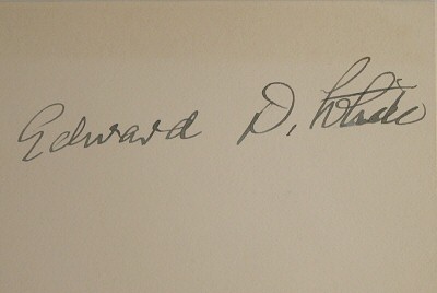 Autograph of Chief Justice Edward D. White