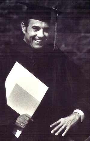 Photograph: Bob Dole at his law school commencement.