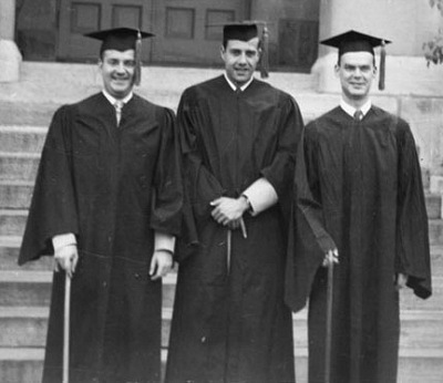Photograph: Bob Dole with other 1952 graduates.