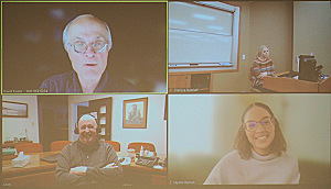 Photograph: Panelists appearing via Zoom for the 'Impact of Marijuana on Agriculture in Kansas' presentation.