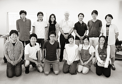 Photograph: Professor Martin with cross-border innovation institute students at Osaka University.