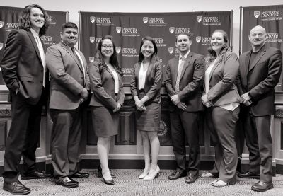 Photograph: Washburn Law's 2019-2020 Jessup Moot Court team.