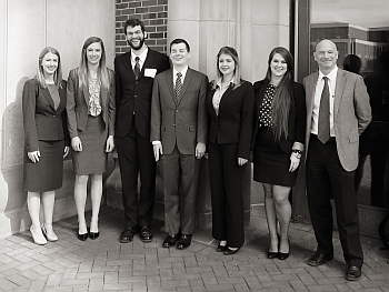Photograph: Washburn Law's 2017 Jessup Moot Court team.