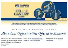 Graphic: Cover of 2013 report by the director of the Washburn Law Oil and Gas Law Center.