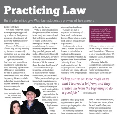 Photograph: thumbnail of Northwest Kansas Today article highlighting Washburn Law students.