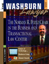 Graphic: Washburn Lawyer cover showing Norman Pozez.