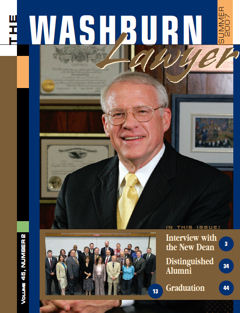 Graphic: Cover of volume 45, number 2 of Washburn Lawyer.