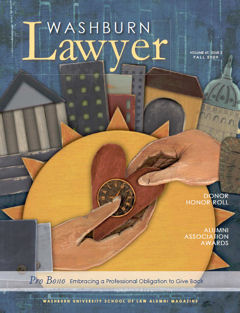 Graphic: Cover of volume 47, number 2 of Washburn Lawyer.