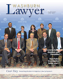Graphic: Cover of volume 49, number 2 of Washburn Lawyer.