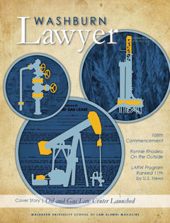 Graphic: Cover of volume 50, number 2 of Washburn Lawyer.