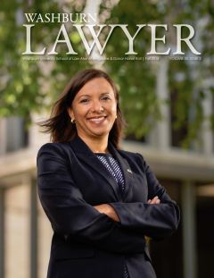 Graphic: Cover of volume 54, number 1 of Washburn Lawyer.