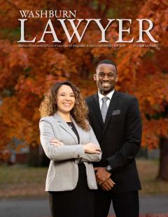 Graphic: Cover of volume 56, number 2 of Washburn Lawyer.