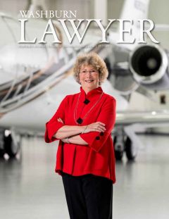 Graphic: Cover of volume 57, number 2 of Washburn Lawyer.